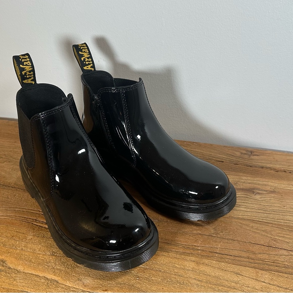 Dr. Martens Glossy Black Ankle Boots